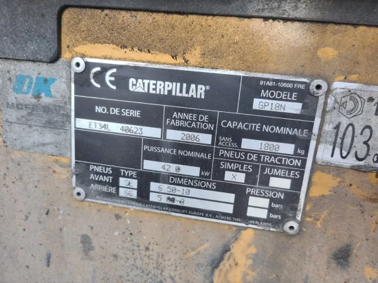 LPG viljuškar CATERPILLAR