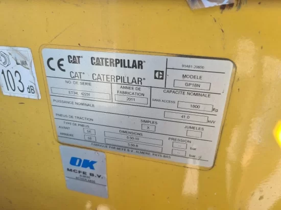 LPG viljuškar CATERPILLAR