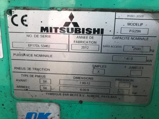 LPG viljuškar MITSUBISHI