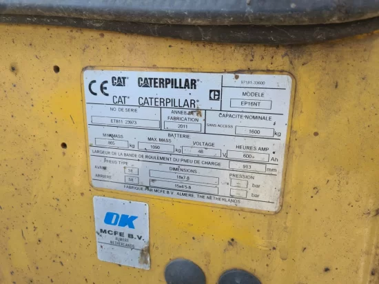 električni viljuškar CATERPILLAR