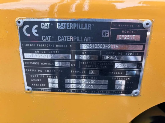LPG viljuškar CATERPILLAR