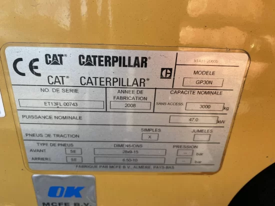 LPG viljuškar CATERPILLAR