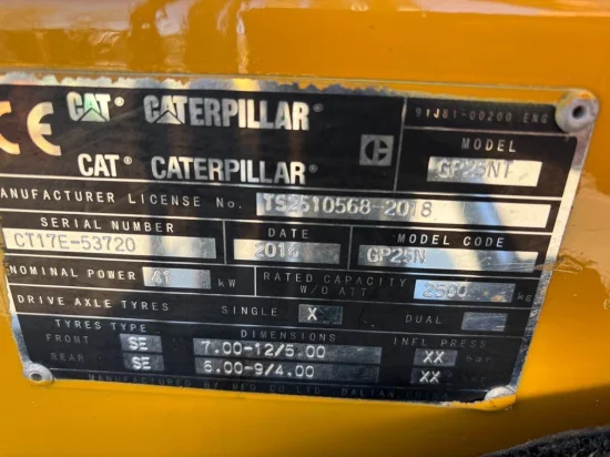 LPG viljuškar CATERPILLAR