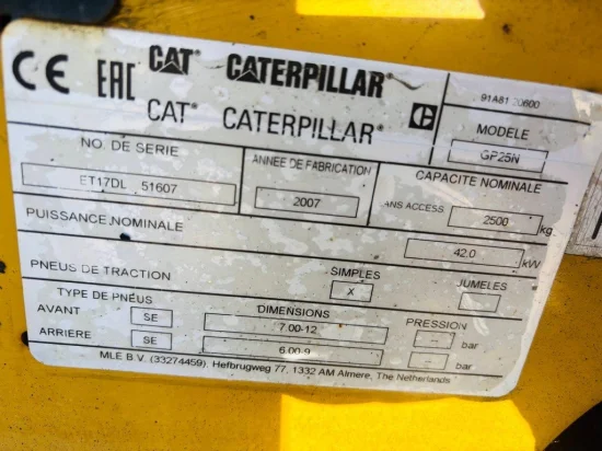 LPG viljuškar CATERPILLAR