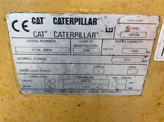 LPG viljuškar CATERPILLAR