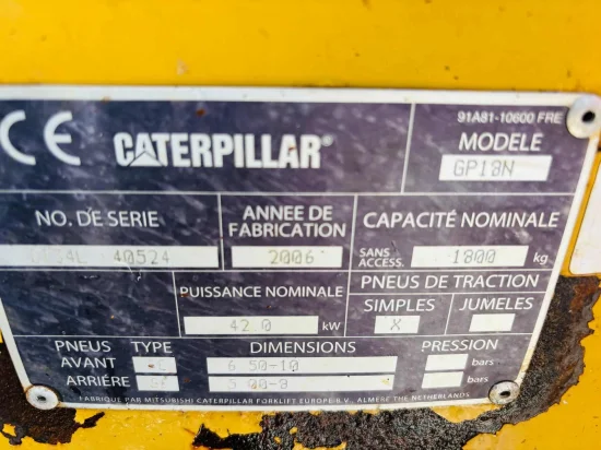 LPG viljuškar CATERPILLAR
