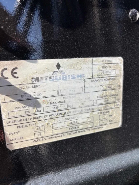 električni viljuškar MITSUBISHI